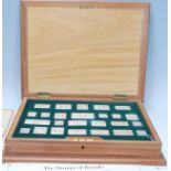 THE STAMPS OF ROYALTY - The Stamps of Royalty, a cased set of twenty-five sterling silver 925