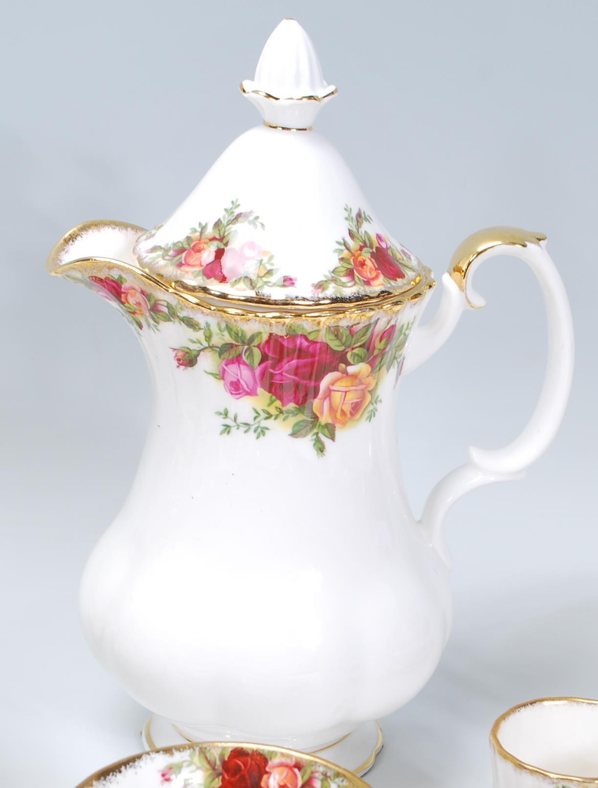 A selection of Royal Albert Old Country Roses pattern ceramics to include tea cups and saucers, twin - Image 6 of 7