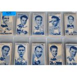 A full set of vintage Turf cigarette cards circa 1951, 50 Famous Footballers housed in plastic