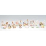 A good collection of sixteen Beswick Beatrix Potter ceramic figurines to include Peter Rabbit, Mrs