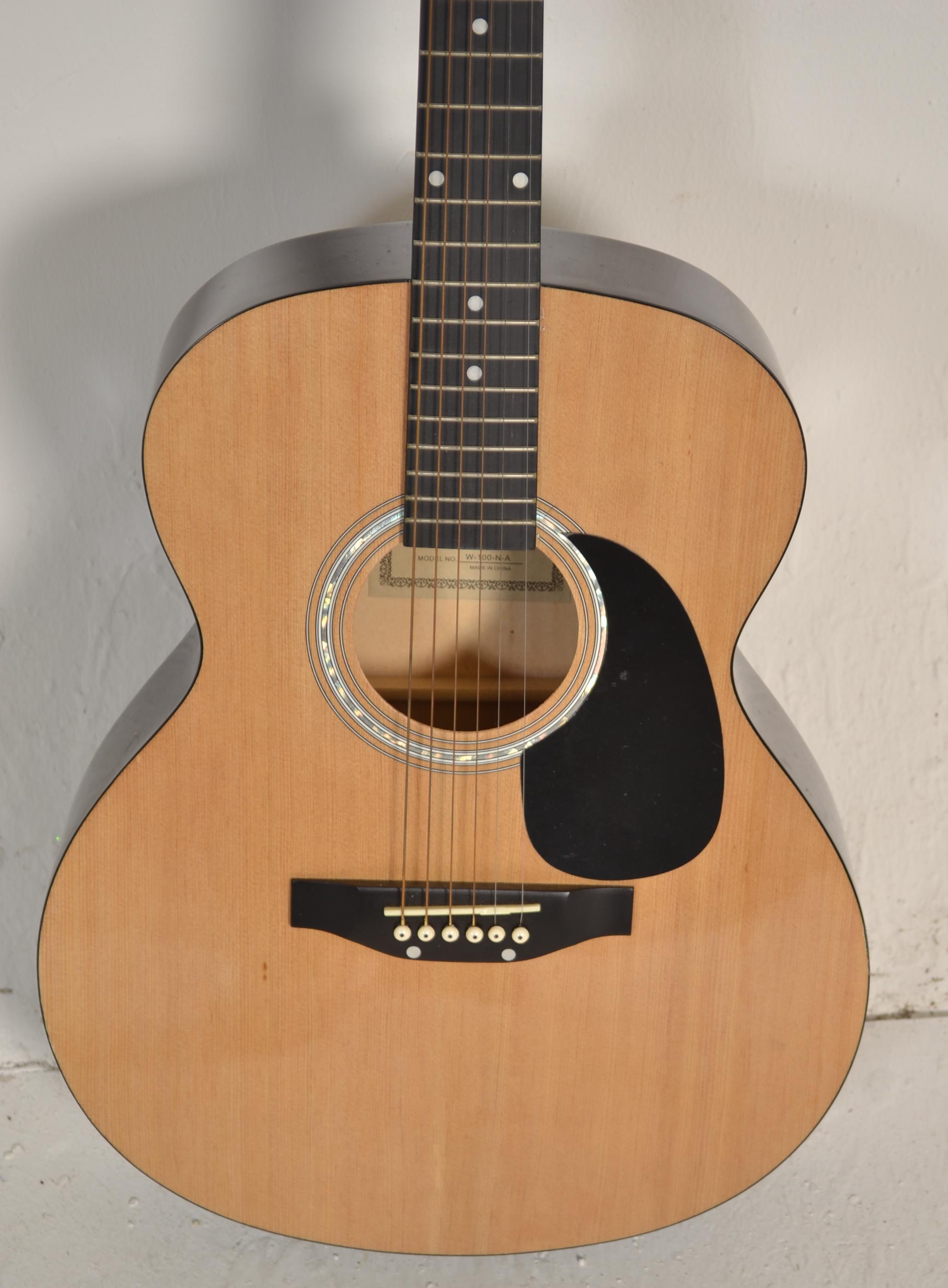 A 20th century ' Elevation ' six string acoustic guitar. Excellent condition, little used. - Image 3 of 5