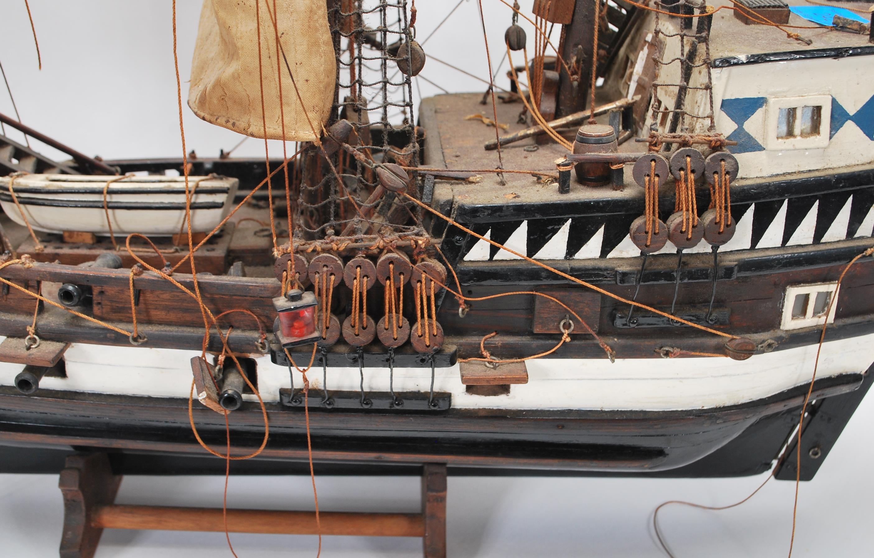 A vintage 20th Century large scratch built model of a galleon style ship in the manner of the - Image 6 of 9