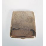 A silver believed Chinese 950 marked cigarette case dating from the early 20th century  having a