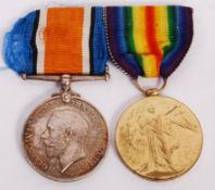 ORIGINAL WWI MEDAL PAIR PRIVATE E STONE ROYAL FUSI