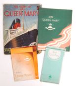 CUNARD WHITE STAR LINE RMS QUEEN MARY BROCHURES &