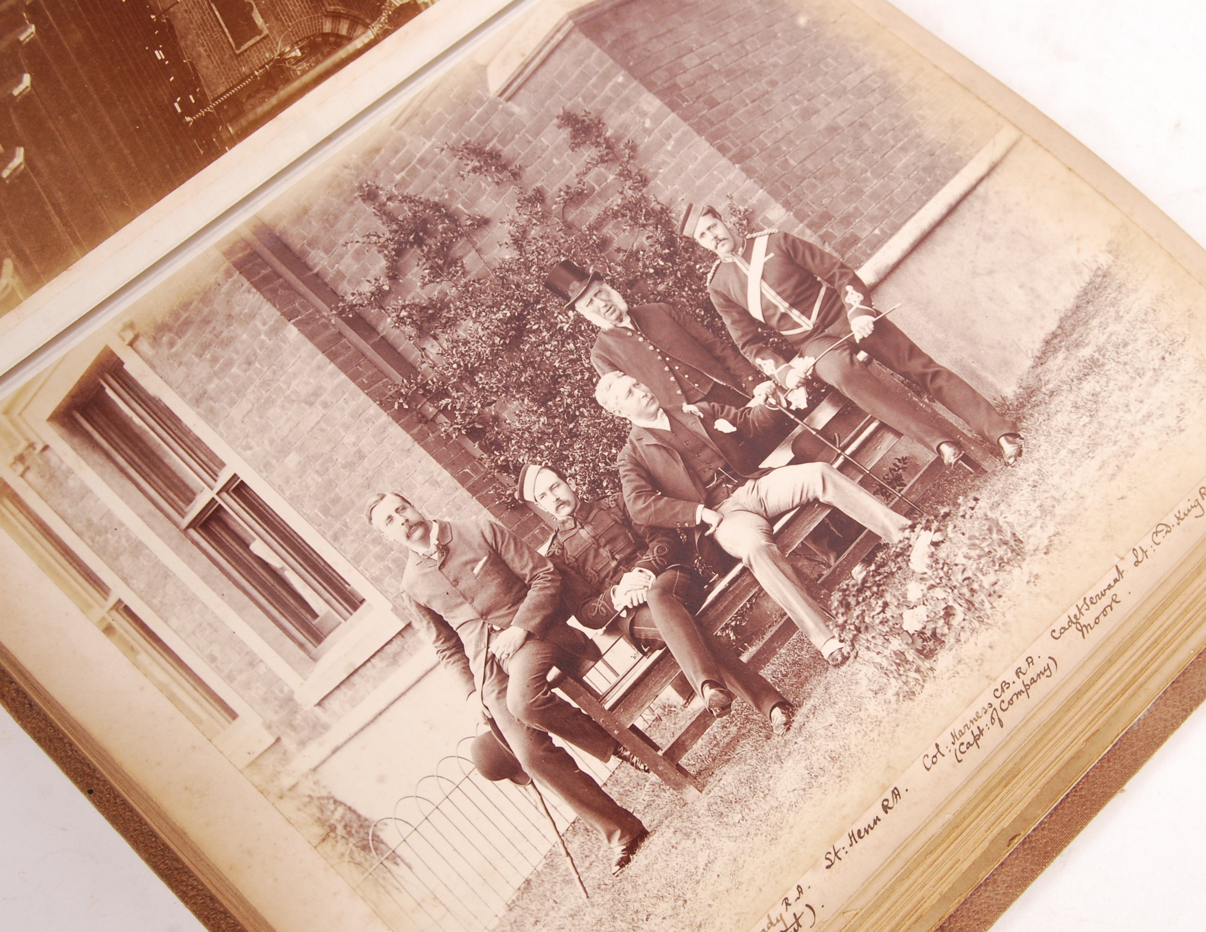 ANTIQUE 19TH CENTURY PHOTOGRAPH ALBUM ROYAL MILITA - Image 4 of 10