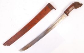 20TH CENTURY CARVED INDONESIAN GOLOK MACHETE