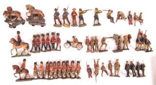 COLLECTION OF ASSORTED ELASTOLIN GERMAN FIGURES