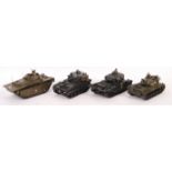 COLLECTION OF 4X JAPANESE 1/35 SCALE MODEL TANKS