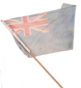 EARLY 20TH CENTURY BRITISH COTTON BLUE ENSIGN FLAG