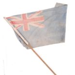 EARLY 20TH CENTURY BRITISH COTTON BLUE ENSIGN FLAG