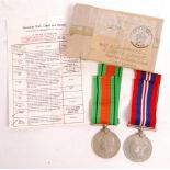 WWII SECOND WORLD WAR MEDAL GROUP - TYNE & WEAR