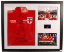 WORLD CUP 1966 ENGLAND SQUAD AUTOGRAPHED REPLICA S