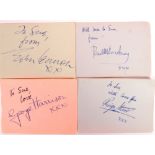 THE BEATLES - FAN CLUB AUTOGRAPHS ON ALBUM PAGES