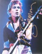 THE CLASH - PAUL SIMONON - AUTOGRAPHED 8X10" COLOU