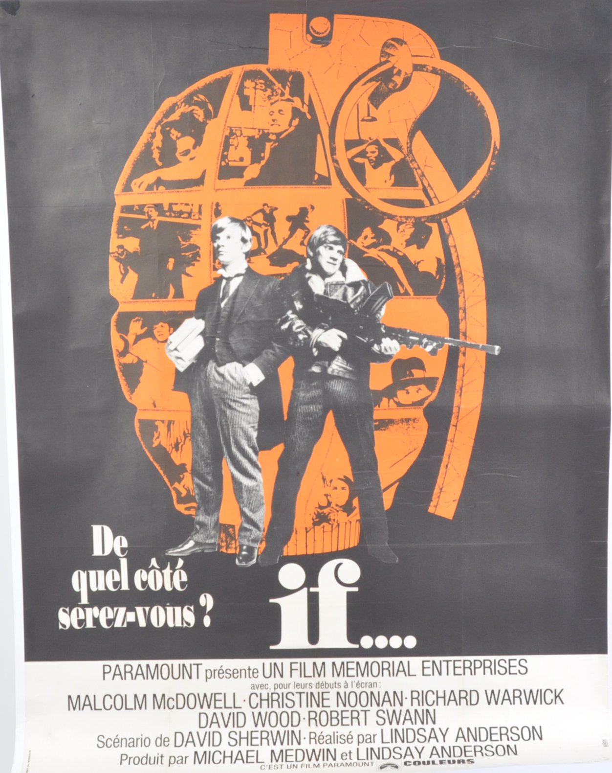 1960S BRITISH DRAMA FILM POSTER IF