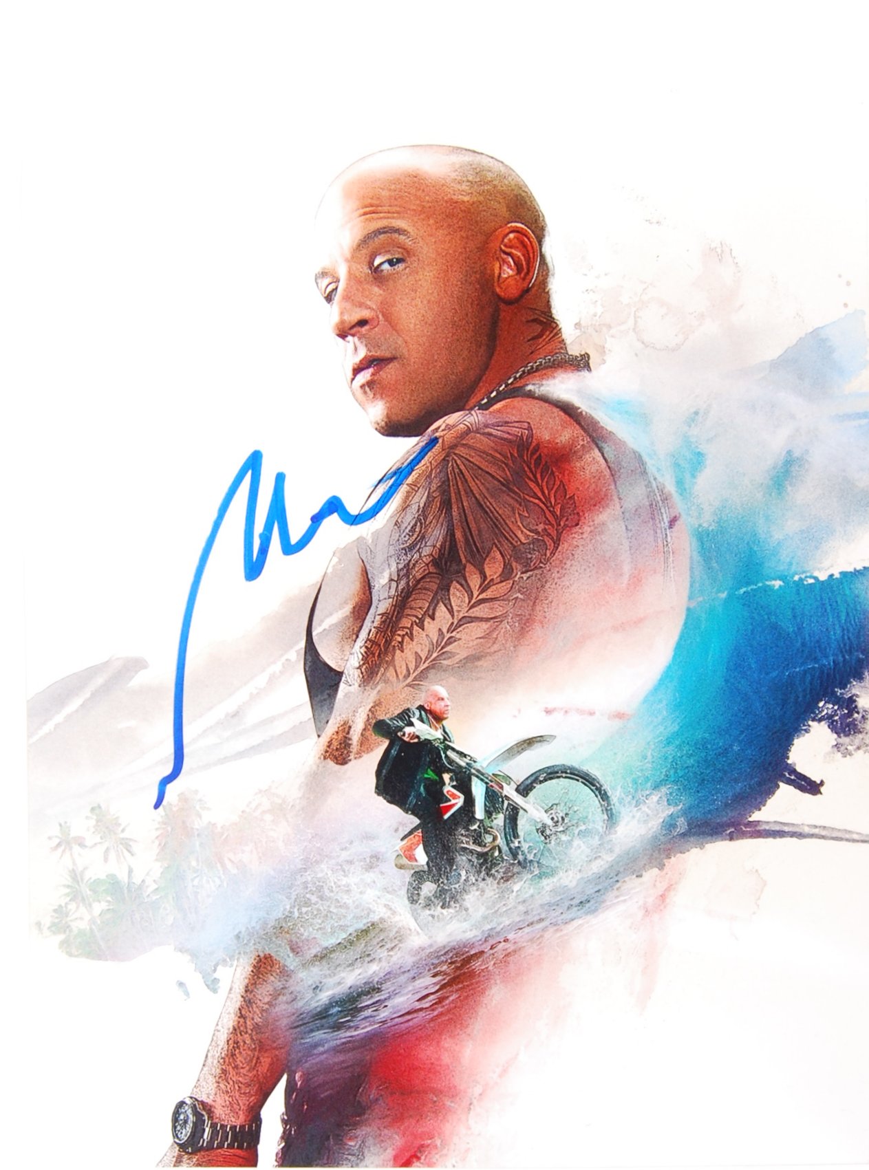 VIN DIESEL - XXX - FAST & FURIOUS - SIGNED 8X10" P