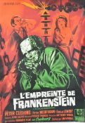1960'S EVIL OF FRANKENSTEIN FRENCH MOVIE POSTER
