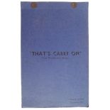RARE VINTAGE ' THAT'S CARRY ON ' POST PRODUCTION S