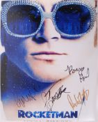 ROCKETMAN - ELTON JOHN BIOPIC - CAST SIGNED PHOTOG