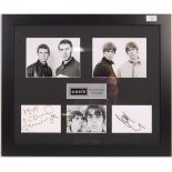 OASIS - RARE AUTOGRAPHED MONTAGE PRESENTATION