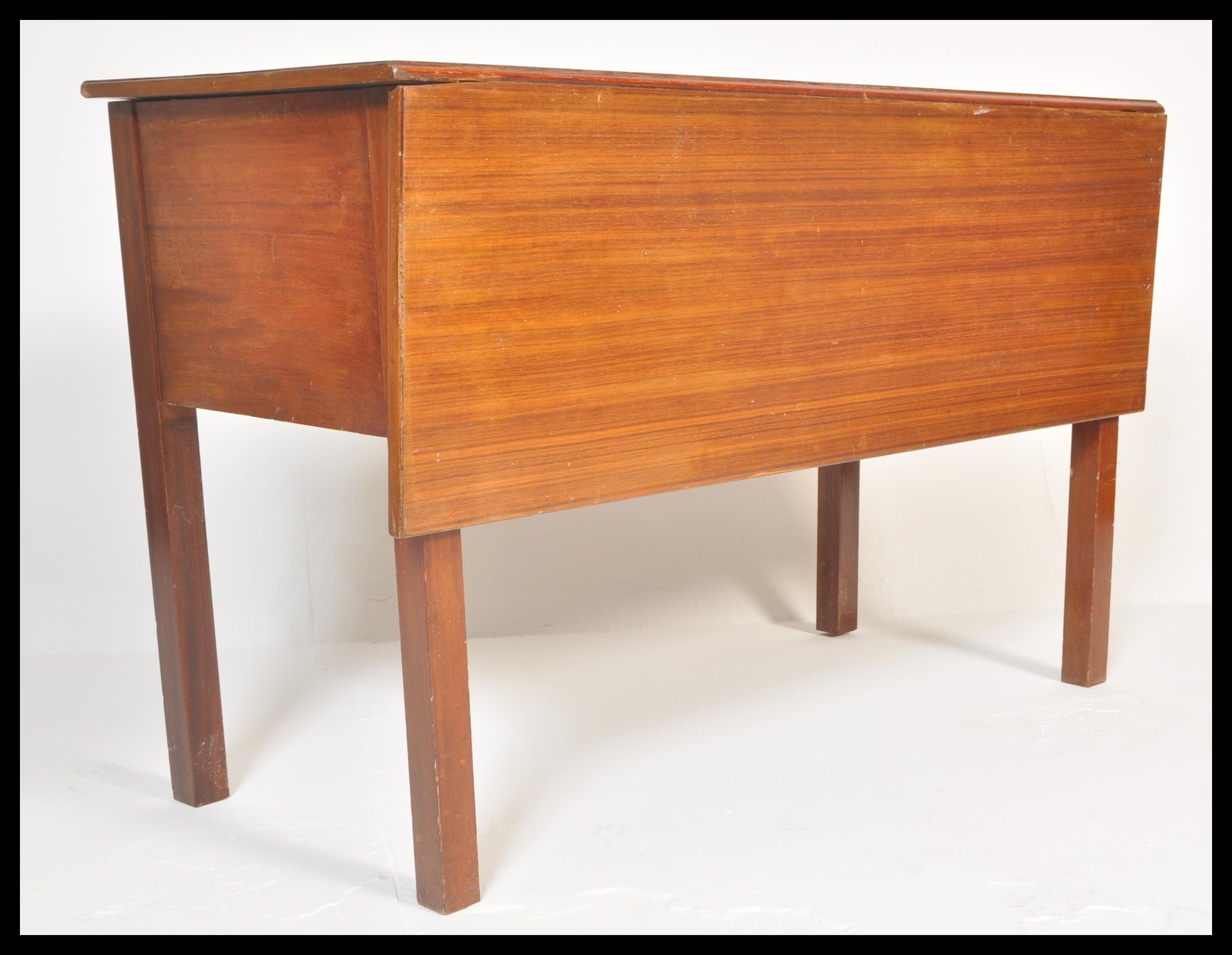 A retro mid 20th century teak wood  pembroke drop