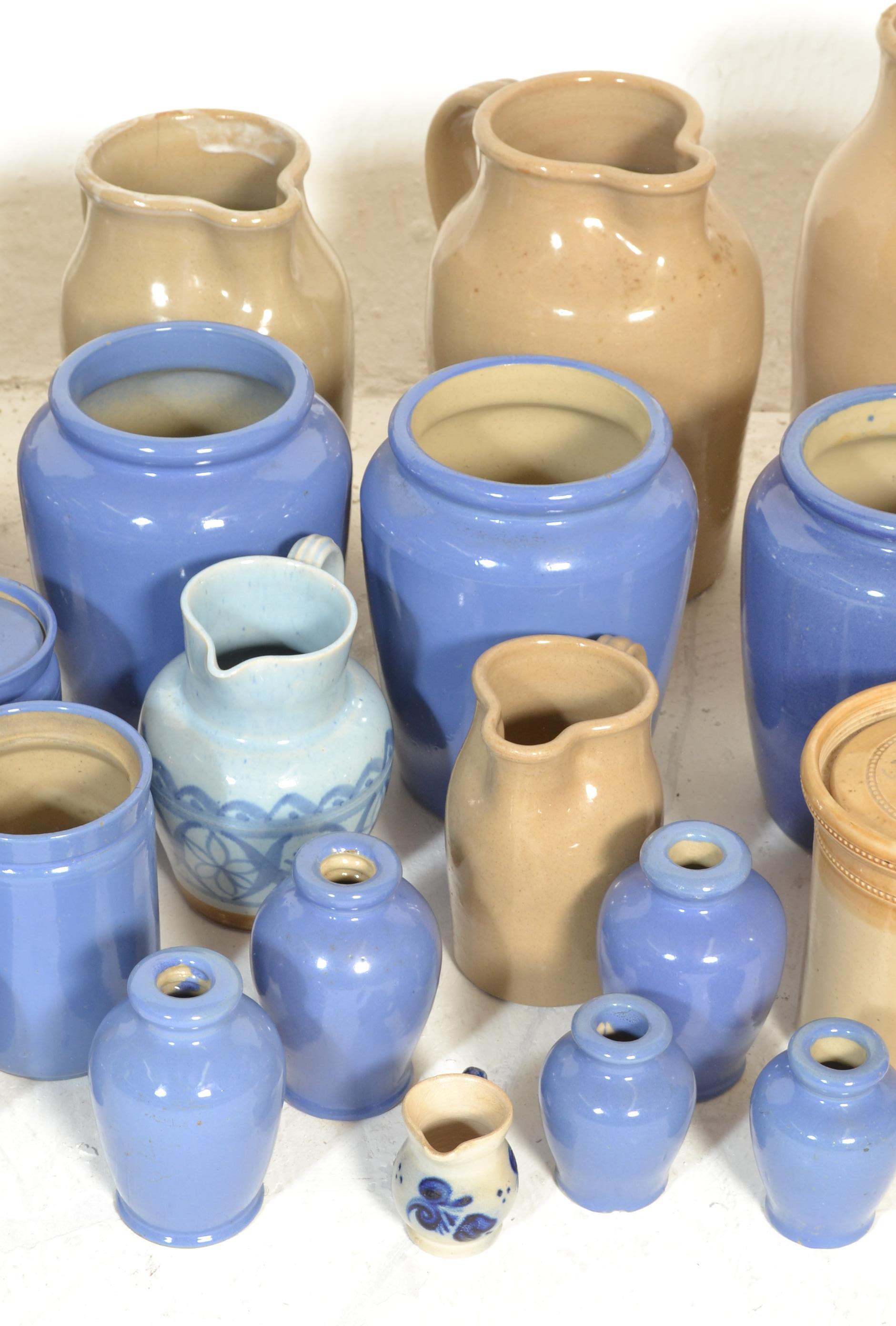 A large collection of stoneware glazed pottery. Ma - Image 3 of 4