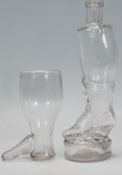 A 19th Century Georgian drink glass in the form of