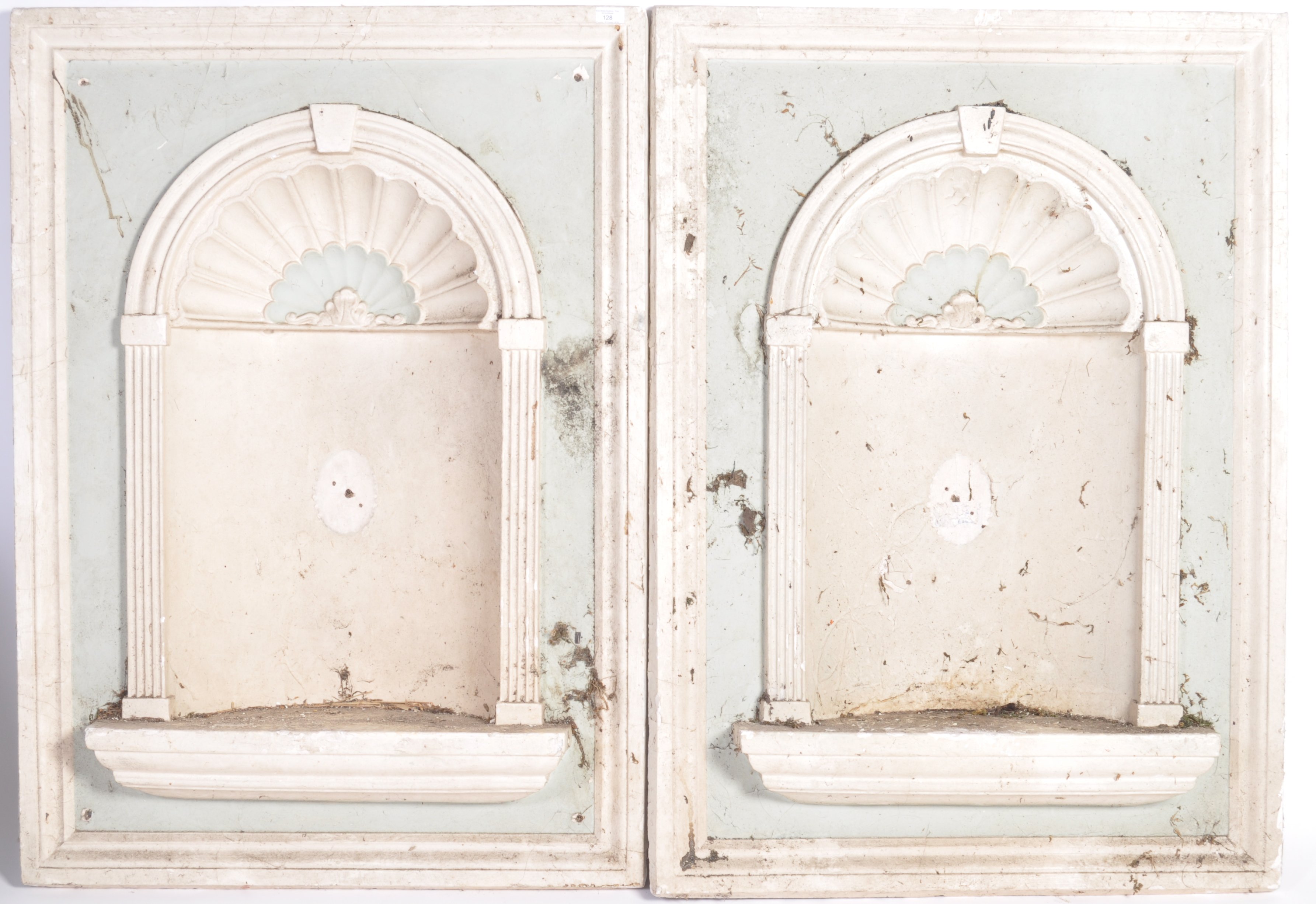 PAIR OF ANTIQUE STYLE CLASSICAL WALL NICHES