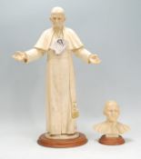 A 20th Century Capodimonte tall figurine depicting