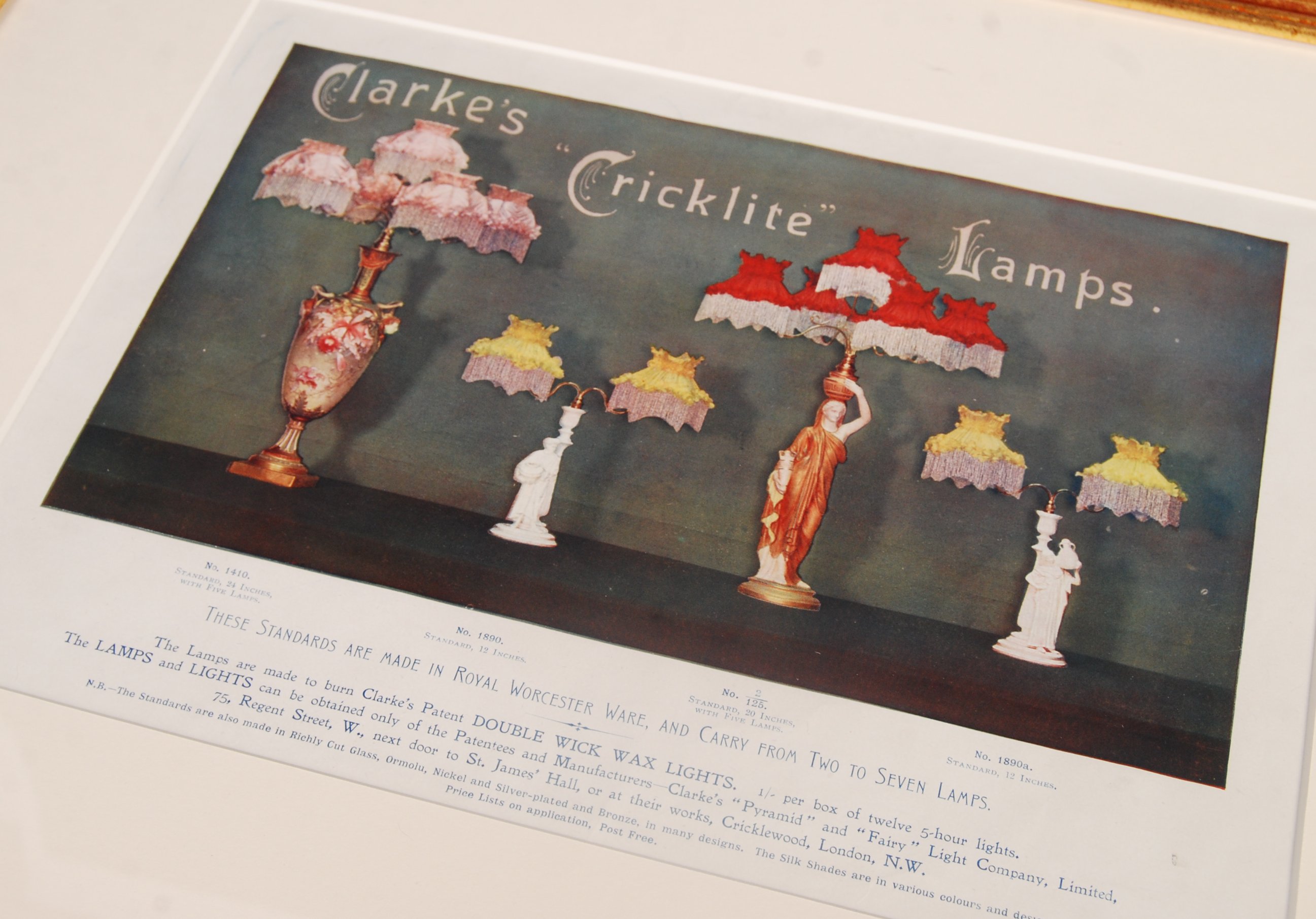 19TH CENTURY POINT OF SALE CLARKE'S CRICKLITE LAMP - Image 5 of 5