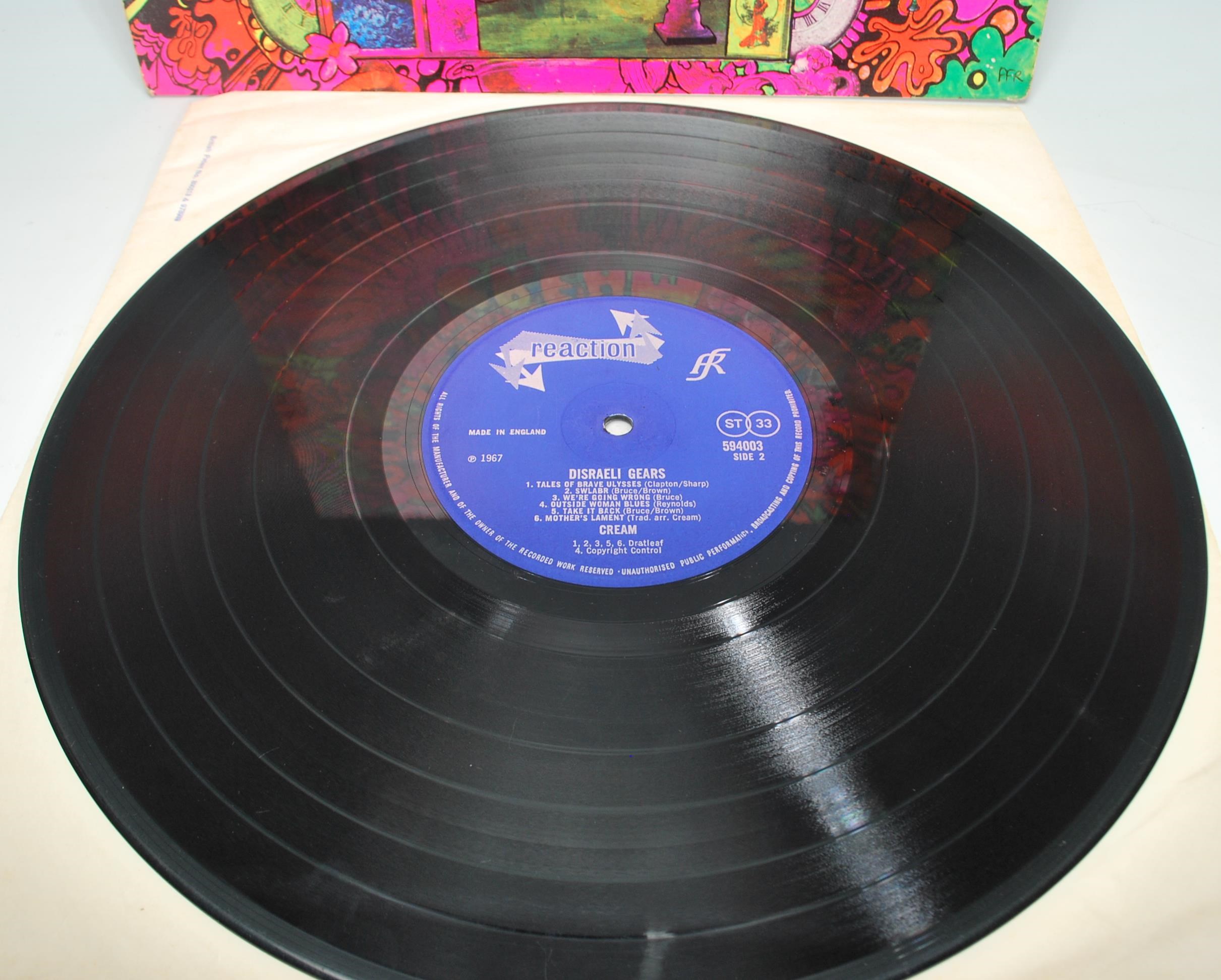 Vinyl long play LP record album by Cream – Disrael - Image 3 of 7