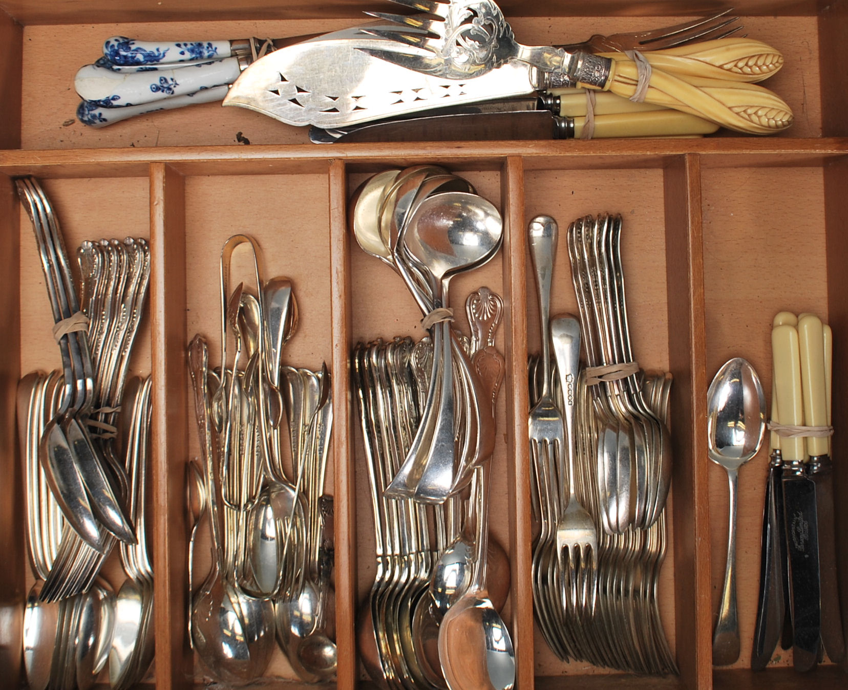 A collection of silver-plated flatware of good qua