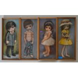 Ozz Frana - A collection of four framed and glazed