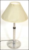 A 20th Century Art Deco style chrome table lamp ra