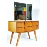 ORIGINAL VINTAGE 1960'S TEAK AND WALNUT DRESSING TABLE