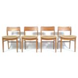 20TH CENTURY RETRO VINTAGE TEAK WOOD DINING CHAIRS