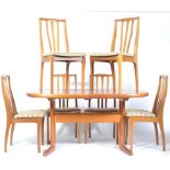 AM MOBLER DANISH TEAK EXTENDING DINING TABLE WITH