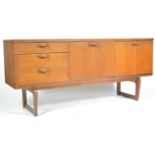 MID CENTURY BEAUTILITY TEAK WOOD LINE INLAID SIDEBOARD CREDENZA