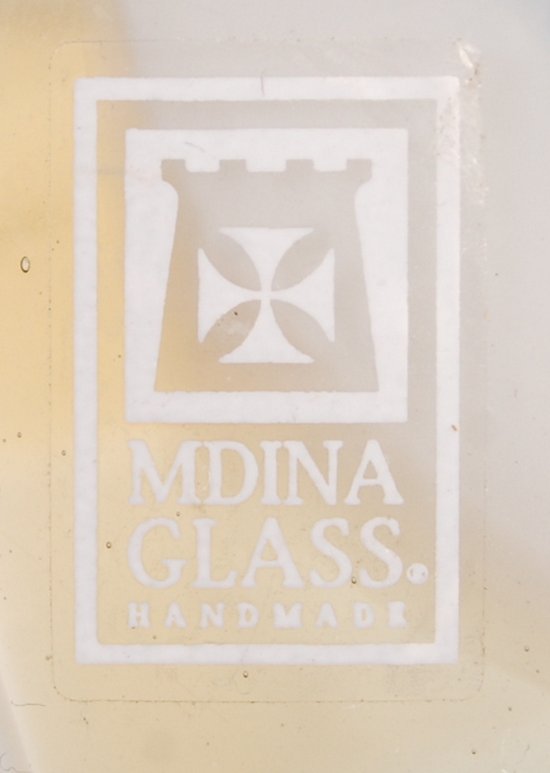 MDINA CORVO RANGE MEDIUM DOUBLE SWIRL MODEL 339 GLASS VASE - Image 4 of 5