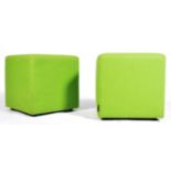 PAIR OF HITCH MYLIUS CUBE CONTEMPORARY FOOTSTOOLS