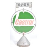 RARE ORIGINAL VINTAGE CASTROL SPINNING ADVERTISING GARAGE SIGN