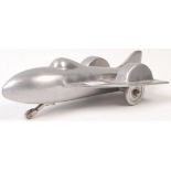 ORIGINAL 1950'S ALUMINIUM MODEL OF A JET FIGHTER PLANE