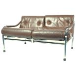 PIEFF KADIA 1970'S RETRO VINTAGE TWO SEAT SOFA SETTEE BY TIM BATES