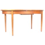 20TH CENTURY RETRO VINTAGE TEAK WOOD OVAL DINING TABLE