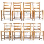 19TH CENTURY VICTORIAN ANTIQUE BEECH WOOD CHAPEL CHAIRS