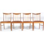 SET OF FOUR AH MCINTOSH OF KIRKCALDY TEAK WOOD DINING CHAIRS