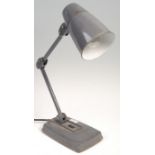 ORIGINAL 1950;S FACTORY INDUSTRIAL ENGLISH WORK DESK LAMP