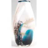 MDINA SEASCAPE LARGE TALL DOUBLE SWIRL MODEL 81-229 GLASS VASE