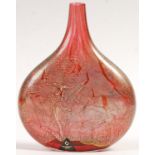 ISLE OF WIGHT AZURENE PINK LOLLIPOP VASE BY M. HARRIS & W. WALKER